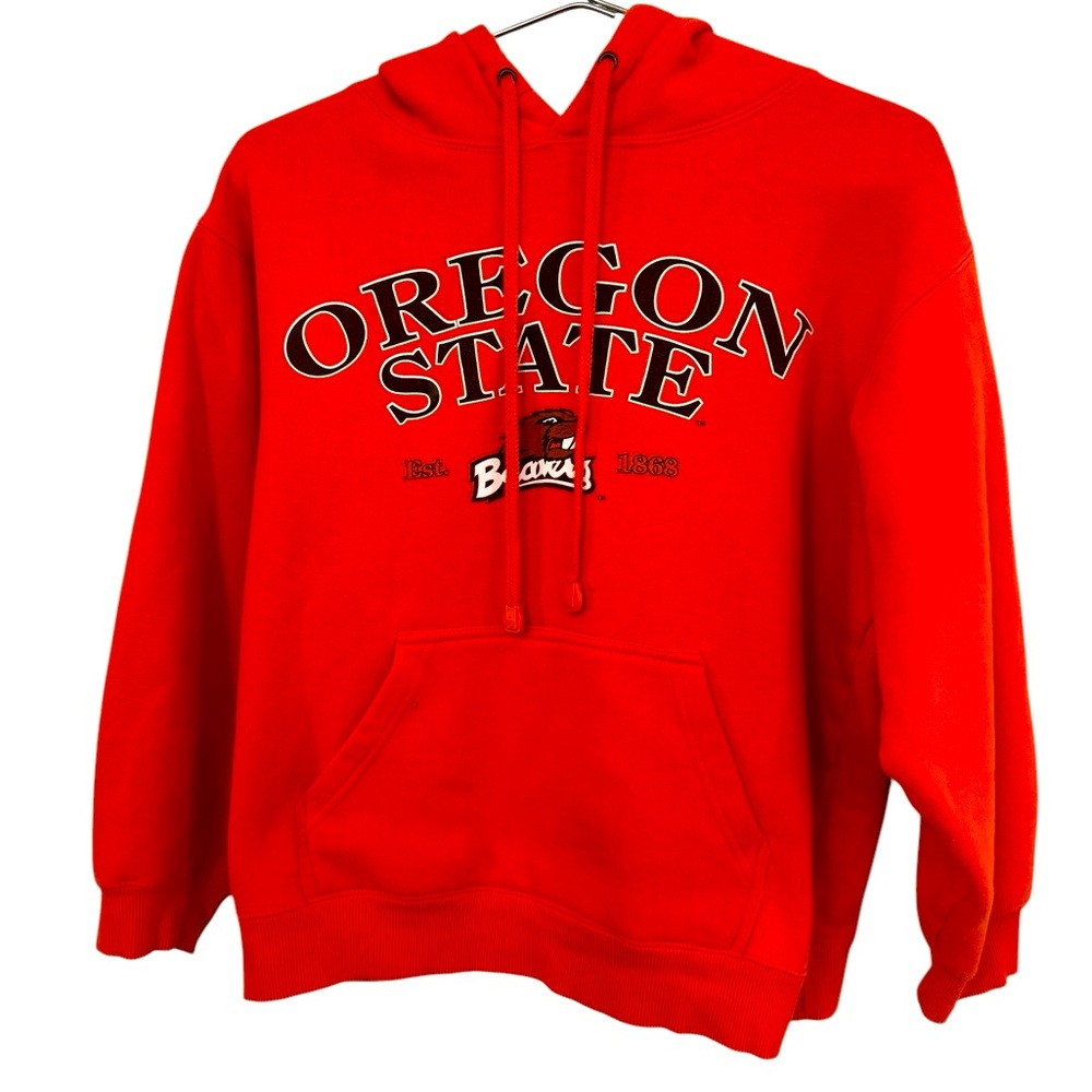 Vintage High End Oregon State University Beavers Orange Men's S Hoodie